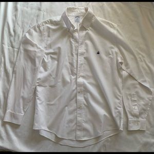 Brooks Brothers white button down collar dress shirt